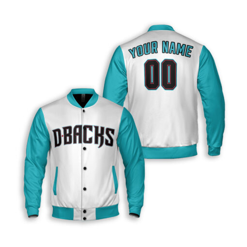 Dthcustom Unisex Arizona Diamondbacks Home Custom Baseball Jacket Sublimation Printing