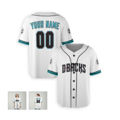 Dthcustom Women Arizona Diamondbacks Home Custom Baseball Jersey Sublimation Printing