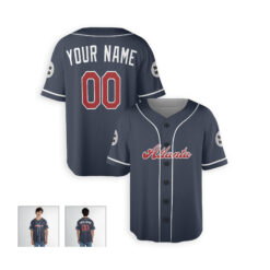 Dthcustom Men Atlanta Braves Alternate Custom Baseball Jersey Sublimation Printing