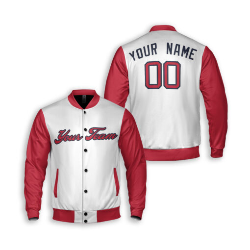 Dthcustom Unisex Atlanta Braves Alternate Home Custom Baseball Jacket Sublimation Printing