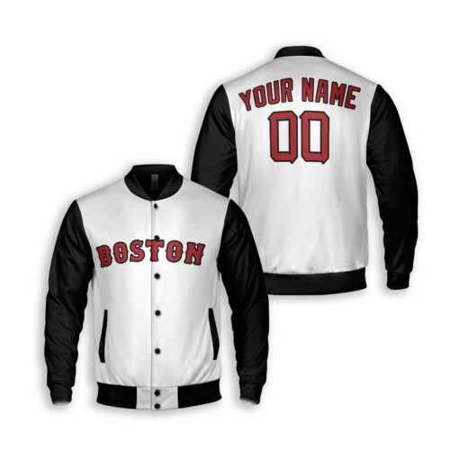 Dthcustom Unisex Boston Red Sox Away Limited Player Custom Baseball Jacket Sublimation Printing