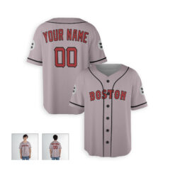 Dthcustom Men Boston Red Sox Away Limited Player Custom Baseball Jersey Sublimation Printing