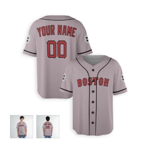 Dthcustom Men Boston Red Sox Away Limited Player Custom Baseball Jersey Sublimation Printing