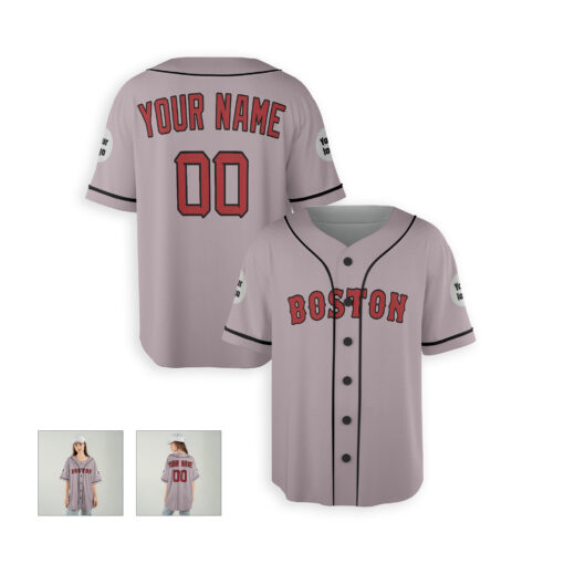 Dthcustom Women Boston Red Sox Away Limited Player Custom Baseball Jersey Sublimation Printing