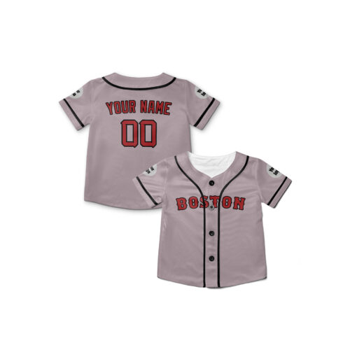 Dthcustom Kids Boston Red Sox Away Limited Player Custom Baseball Jersey Sublimation Printing