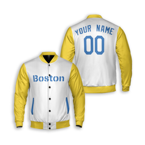 Dthcustom Unisex Boston Red Sox City Connect Custom Baseball Jacket Sublimation Printing