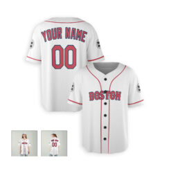 Dthcustom Women Boston Red Sox Alternate Custom Baseball Jersey Sublimation Printing