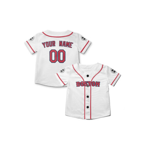 Dthcustom Kids Boston Red Sox Alternate Custom Baseball Jersey Sublimation Printing