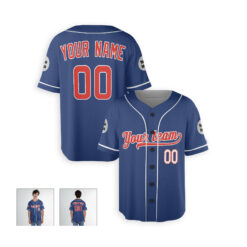 Dthcustom Men Chicago Cubs Alternate Limited Custom Baseball Jersey Sublimation Printing