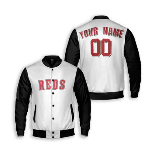 Dthcustom Unisex Cincinnati Reds Cooperstown Collection Mesh Batting Practice Button-Up Custom Baseball Jacket Sublimation Printing