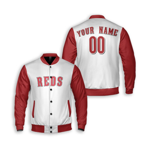 Dthcustom Unisex Cincinnati Reds Home Custom Baseball Jacket Sublimation Printing