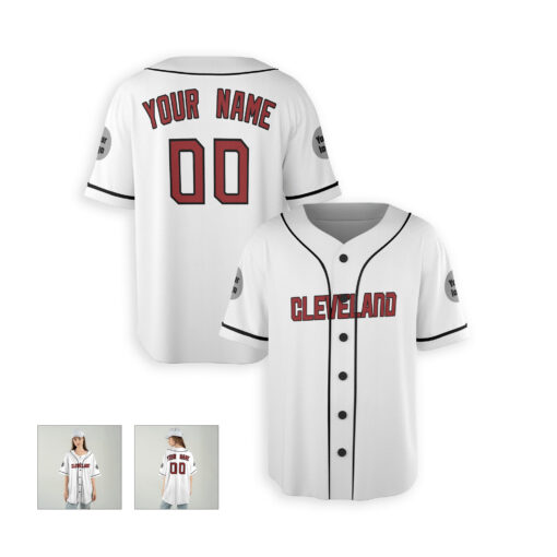 Dthcustom Women Cleveland Guardians Home Limited Custom Baseball Jersey Sublimation Printing