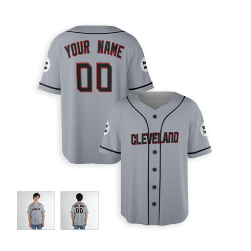 Dthcustom Men Cleveland Guardians Road Limited Custom Baseball Jersey Sublimation Printing