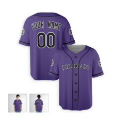 Dthcustom Men Colorado Rockies Alternate Player Name Custom Baseball Jersey Sublimation Printing