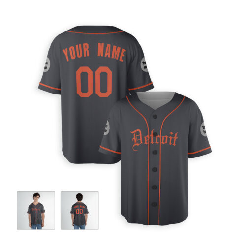 Dthcustom Men Detroit Tigers Alternate Limited Custom Baseball Jersey Sublimation Printing