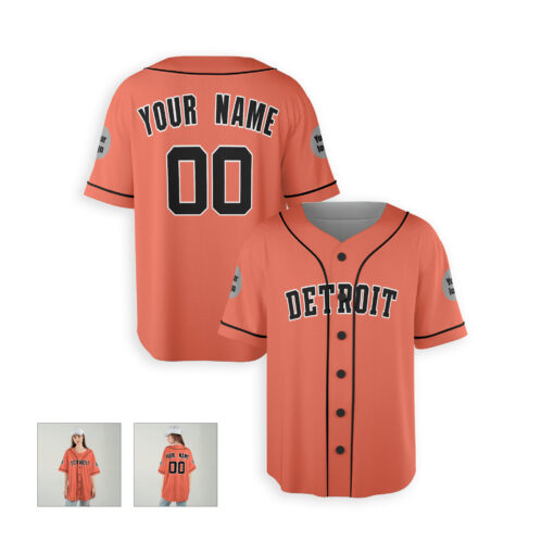 Dthcustom Women Detroit Tigers Cooperstown Collection Mesh Batting Practice Button-Up Custom Baseball Jersey Sublimation Printing