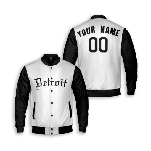 Dthcustom Unisex Detroit Tigers Home Player Custom Baseball Jacket Sublimation Printing