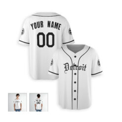 Dthcustom Men Detroit Tigers Home Player Custom Baseball Jersey Sublimation Printing