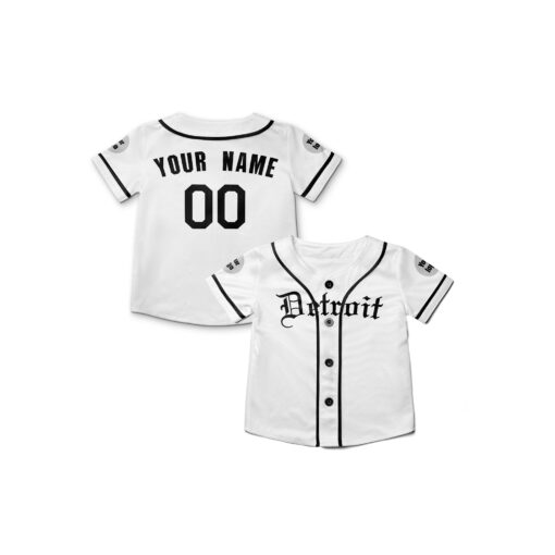 Dthcustom Kids Detroit Tigers Home Player Custom Baseball Jersey Sublimation Printing