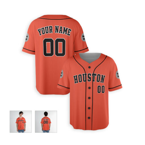 Dthcustom Men Houston Astros Alternate Limited Custom Baseball Jersey Sublimation Printing