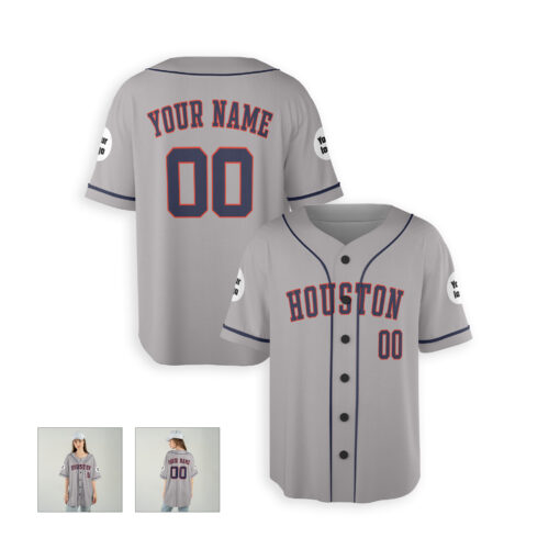 Dthcustom Women Houston Astros Away Limited Custom Baseball Jersey Sublimation Printing