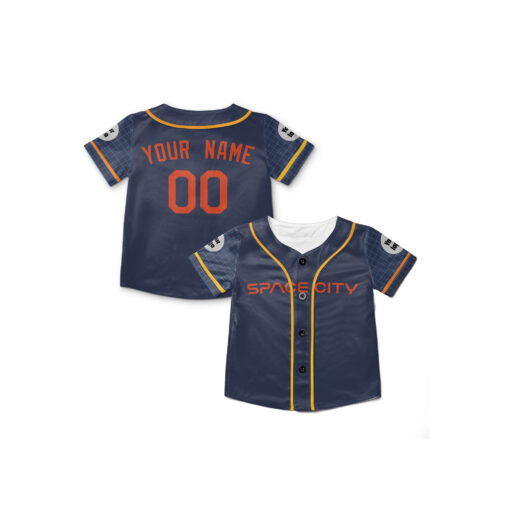 Dthcustom Kids Houston Astros City Connect Custom Baseball Jersey Sublimation Printing