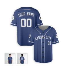 Dthcustom Men Kansas City Royals Alternate Limited Custom Baseball Jersey Sublimation Printing