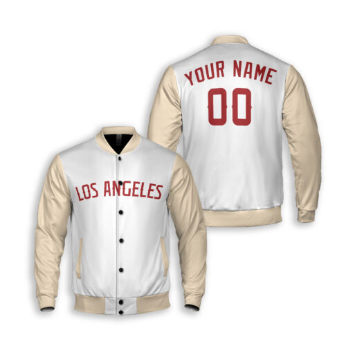 Dthcustom Unisex Los Angeles Angels City Connect Custom Baseball Jacket Sublimation Printing