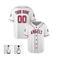 Dthcustom Men Los Angeles Angels Home Player Name Custom Baseball Jersey Sublimation Printing