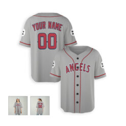 Dthcustom Women Los Angeles Angels Road Player Name Custom Baseball Jersey Sublimation Printing