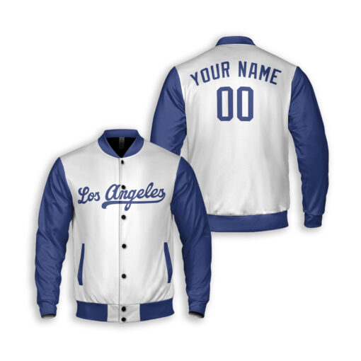 Dthcustom Unisex Los Angeles Dodgers Home Player Name Custom Baseball Jacket Sublimation Printing