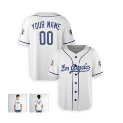 Dthcustom Men Los Angeles Dodgers Home Player Name Custom Baseball Jersey Sublimation Printing