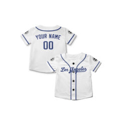 Dthcustom Kids Los Angeles Dodgers Home Player Name Custom Baseball Jersey Sublimation Printing