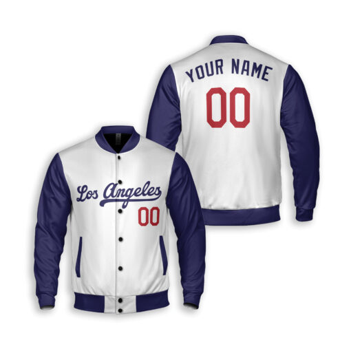 Dthcustom Unisex Los Angeles Dodgers Road Limited Custom Baseball Jacket Sublimation Printing