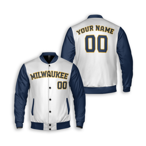 Dthcustom Unisex Milwaukee Brewers Alternate Limited Custom Baseball Jacket Sublimation Printing