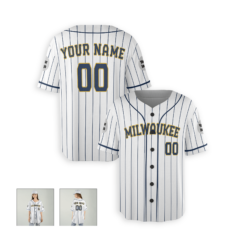 Dthcustom Women Milwaukee Brewers Alternate Limited Custom Baseball Jersey Sublimation Printing