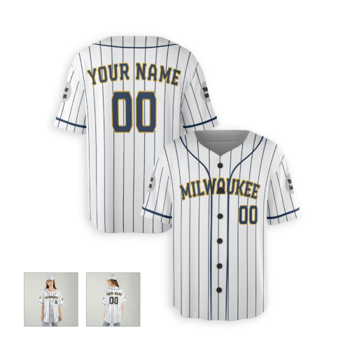 Dthcustom Women Milwaukee Brewers Alternate Limited Custom Baseball Jersey Sublimation Printing