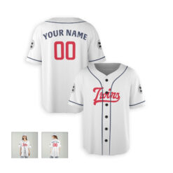 Dthcustom Women Minnesota Twins Home Custom Baseball Jersey Sublimation Printing