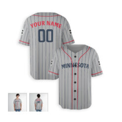 Dthcustom Men Minnesota Twins Road Team Custom Baseball Jersey Sublimation Printing