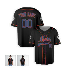 Dthcustom Men New York Mets Alternate Limited Custom Baseball Jersey Sublimation Printing