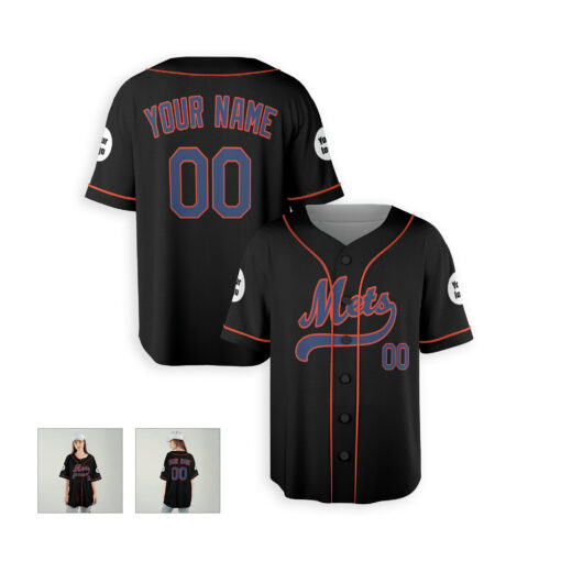 Dthcustom Women New York Mets Alternate Limited Custom Baseball Jersey Sublimation Printing