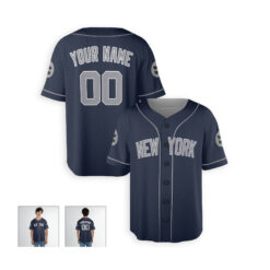 Dthcustom Men New York Yankees Alternate Player Name Custom Baseball Jersey Sublimation Printing