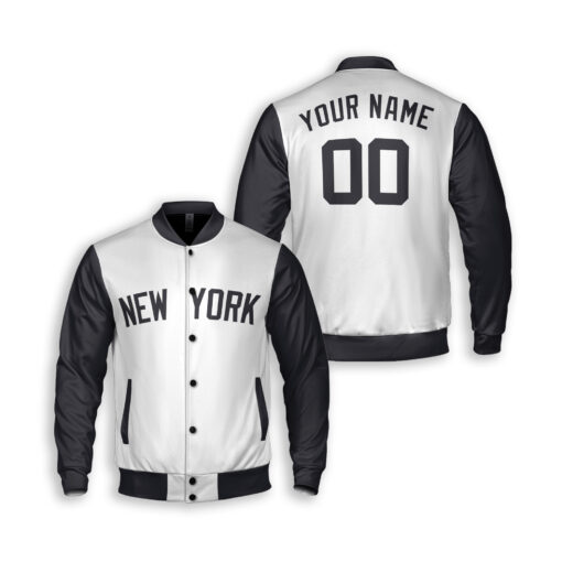 Dthcustom Unisex New York Yankees Away Limited Custom Baseball Jacket Sublimation Printing