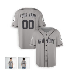 Dthcustom Men New York Yankees Away Limited Custom Baseball Jersey Sublimation Printing