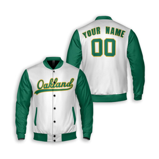 Dthcustom Unisex Oakland Athletics Alternate Team Custom Baseball Jacket Sublimation Printing