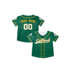 Dthcustom Kids Oakland Athletics Alternate Team Custom Baseball Jersey Sublimation Printing