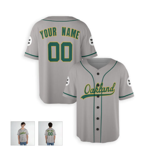 Dthcustom Men Oakland Athletics Away Limited Custom Baseball Jersey Sublimation Printing