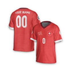 Dthcustom Switzerland Custom Home Jersey Euro 2024