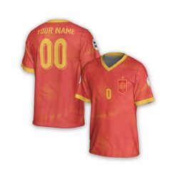 Dthcustom Spain Custom Jersey Euro 2024