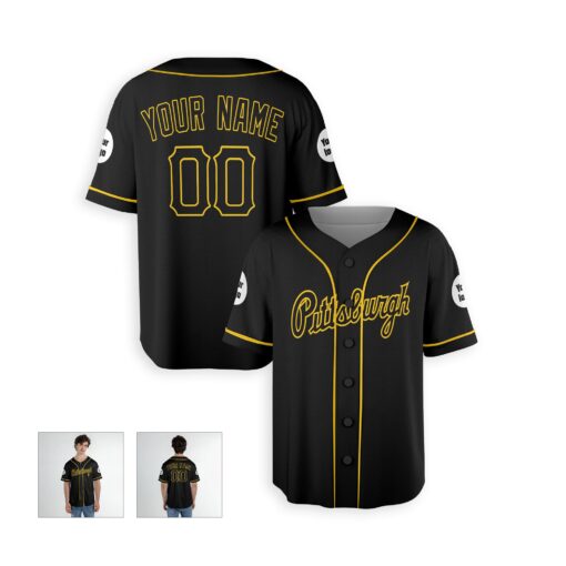 Dthcustom Men Pittsburgh Pirates Alternate Limited Custom Baseball Jersey Sublimation Printing